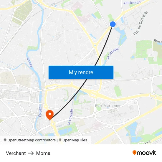 Verchant to Moma map