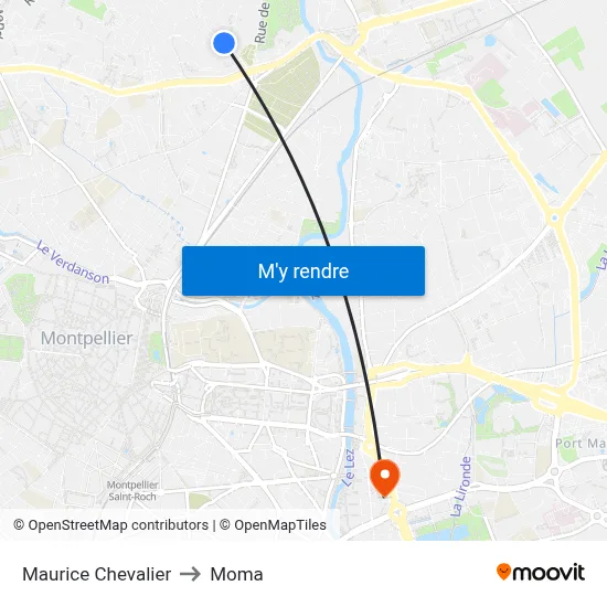 Maurice Chevalier to Moma map