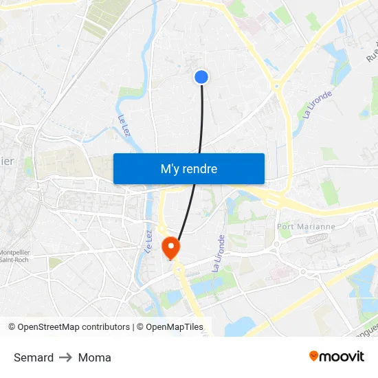 Semard to Moma map