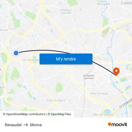 Renaudel to Moma map