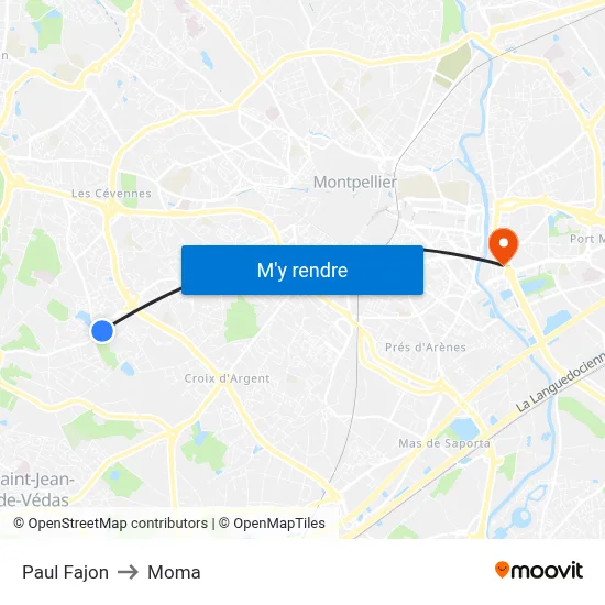 Paul Fajon to Moma map