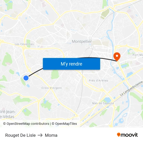 Rouget De Lisle to Moma map