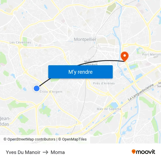 Yves Du Manoir to Moma map