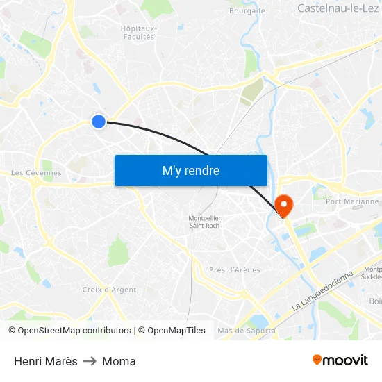 Henri Marès to Moma map