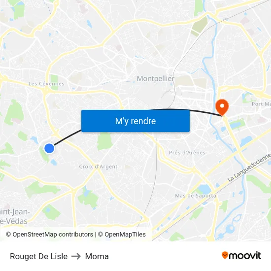 Rouget De Lisle to Moma map