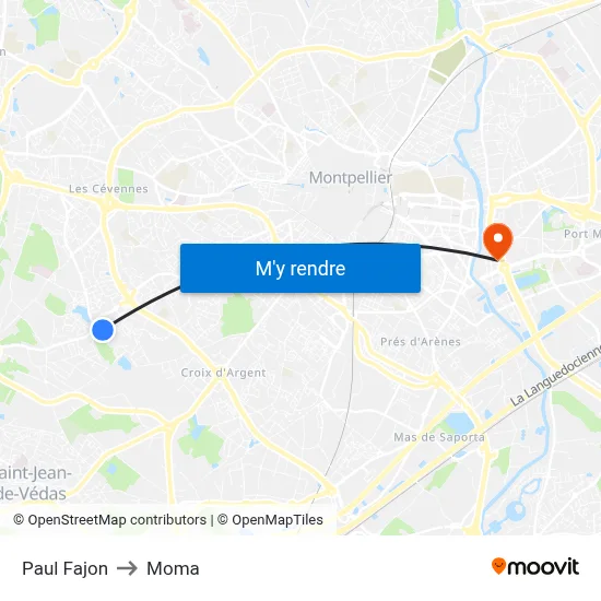 Paul Fajon to Moma map
