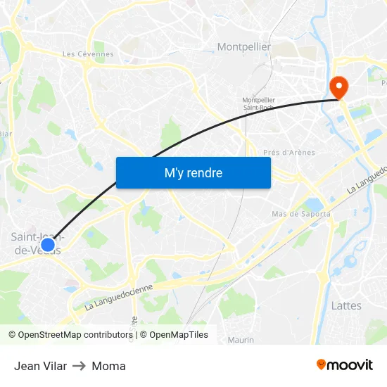 Jean Vilar to Moma map
