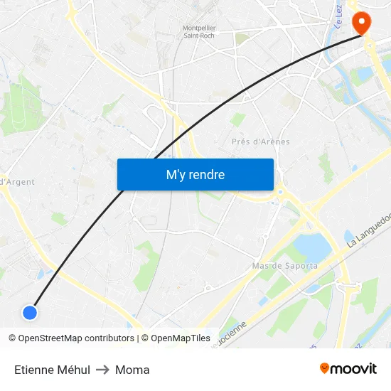 Etienne Méhul to Moma map