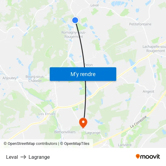 Leval to Lagrange map