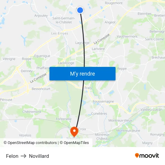 Felon to Novillard map