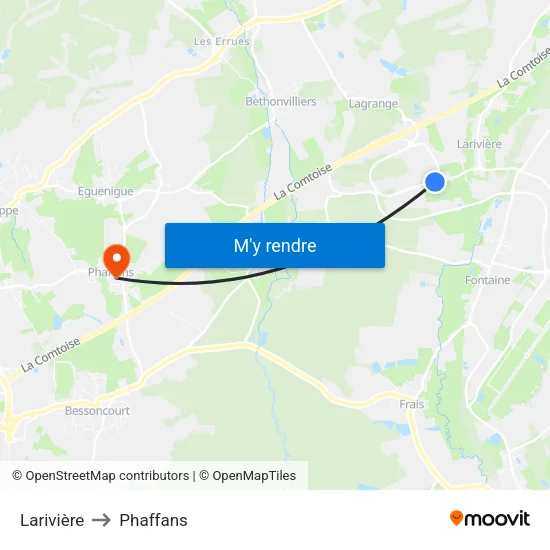 Larivière to Phaffans map