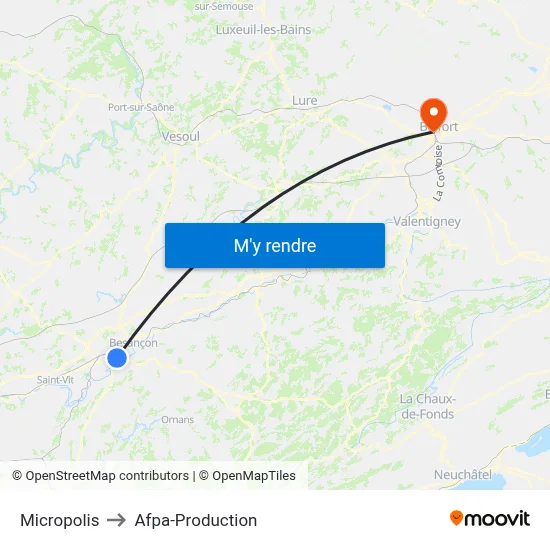 Micropolis to Afpa-Production map