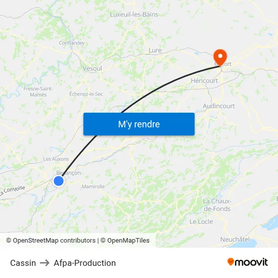 Cassin to Afpa-Production map
