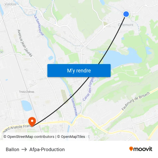 Ballon to Afpa-Production map