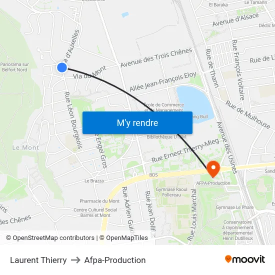 Laurent Thierry to Afpa-Production map