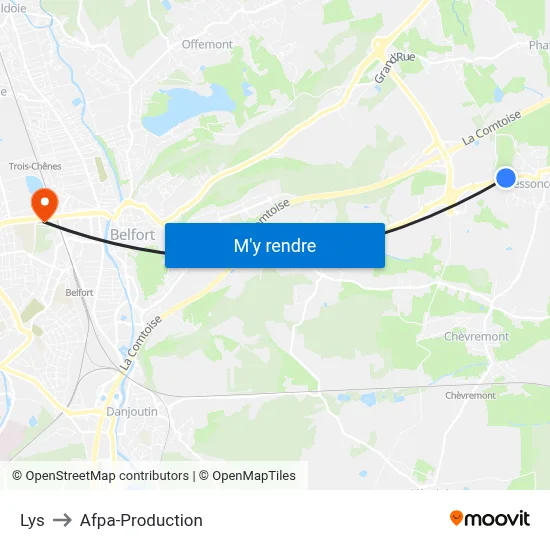 Lys to Afpa-Production map