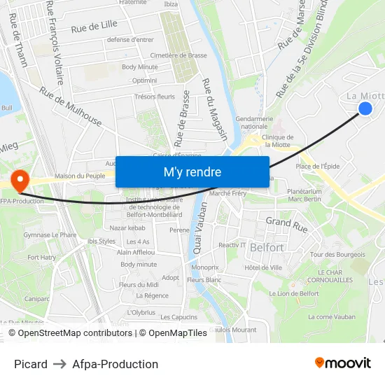 Picard to Afpa-Production map