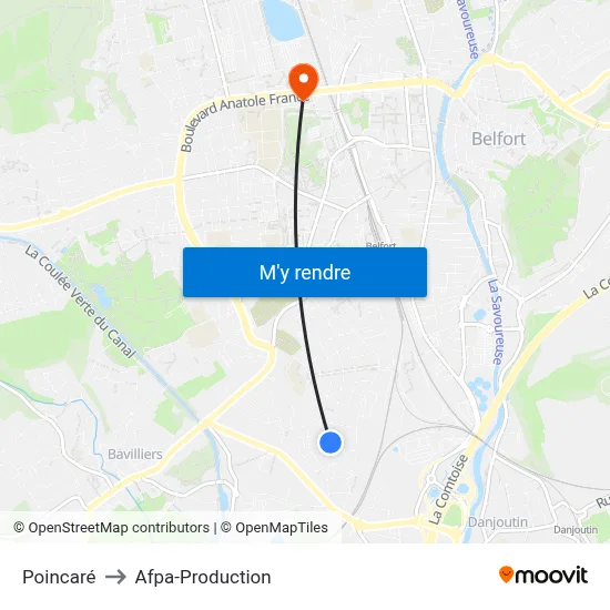 Poincaré to Afpa-Production map