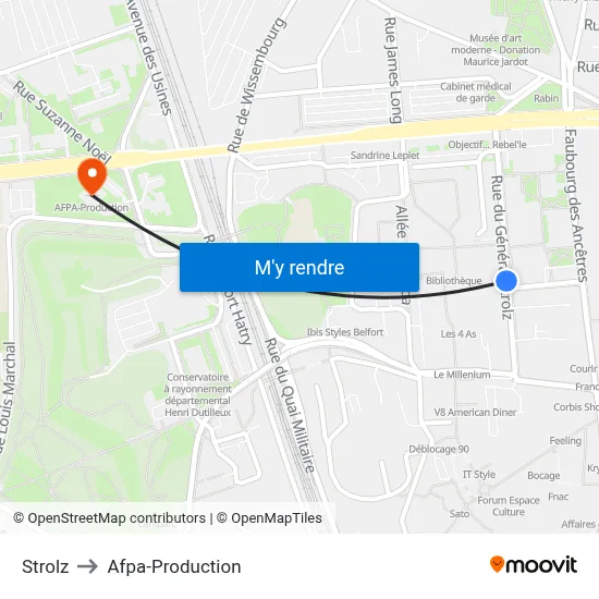 Strolz to Afpa-Production map