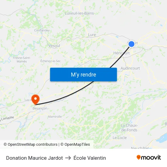 Donation Maurice Jardot to École Valentin map