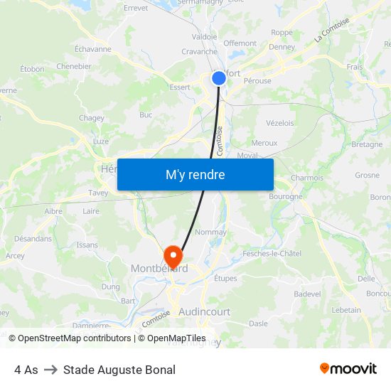 4 As to Stade Auguste Bonal map