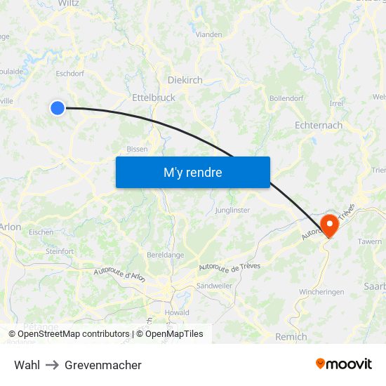 Wahl to Grevenmacher map