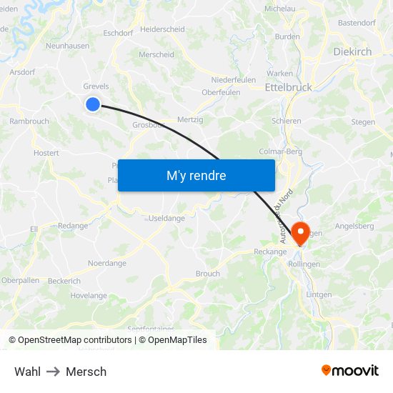 Wahl to Mersch map