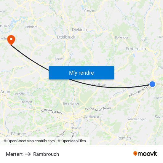 Mertert to Rambrouch map