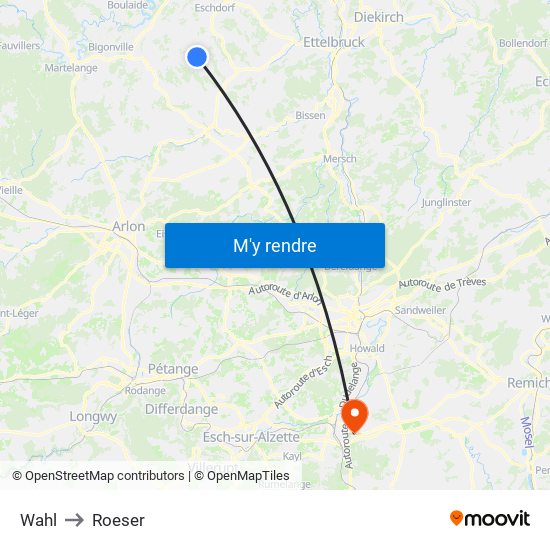 Wahl to Roeser map
