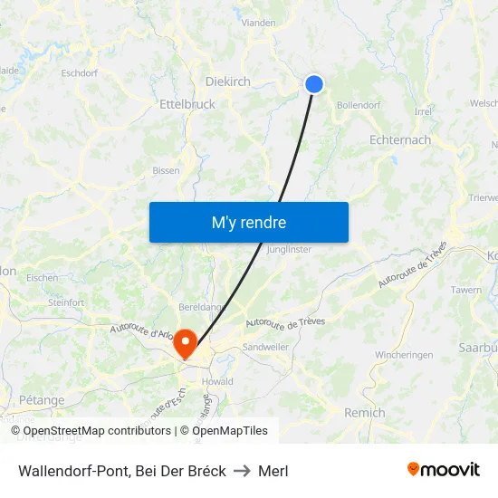 Wallendorf-Pont, Bei Der Bréck to Merl map
