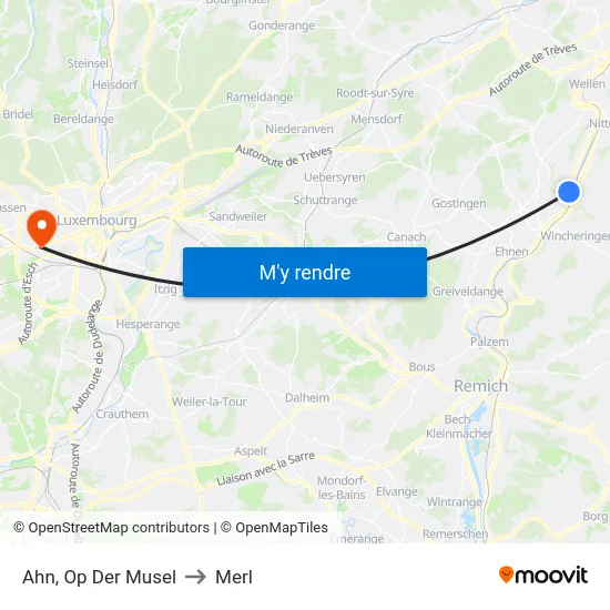 Ahn, Op Der Musel to Merl map