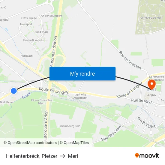 Helfenterbréck, Pletzer to Merl map