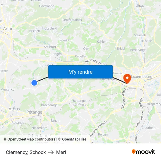 Clemency, Schock to Merl map