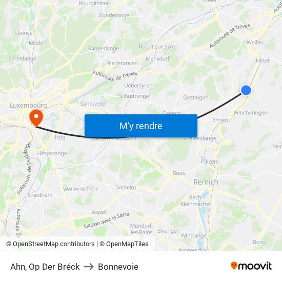 Ahn, Op Der Bréck to Bonnevoie map