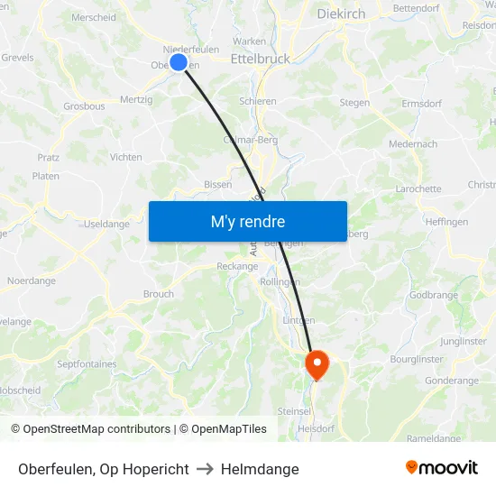 Oberfeulen, Op Hopericht to Helmdange map