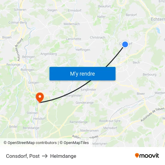 Consdorf, Post to Helmdange map