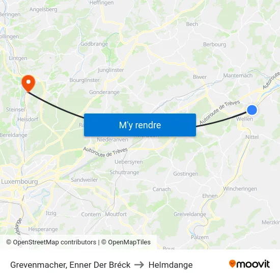 Grevenmacher, Enner Der Bréck to Helmdange map