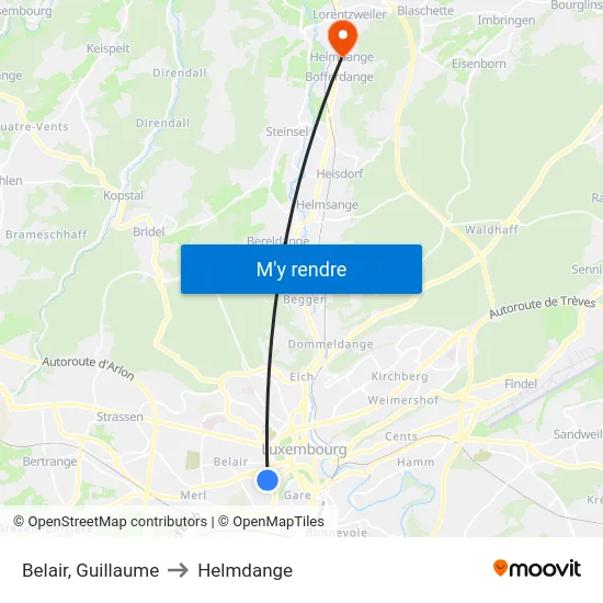 Belair, Guillaume to Helmdange map