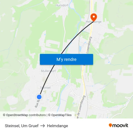 Steinsel, Um Gruef to Helmdange map