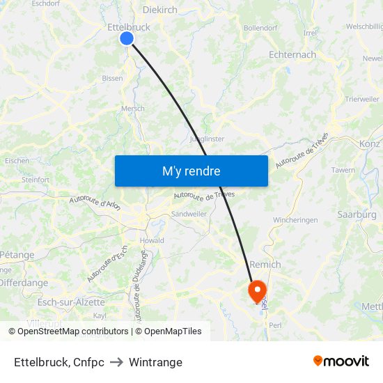 Ettelbruck, Cnfpc to Wintrange map