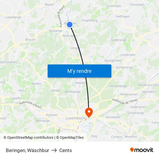 Beringen, Wäschbur to Cents map