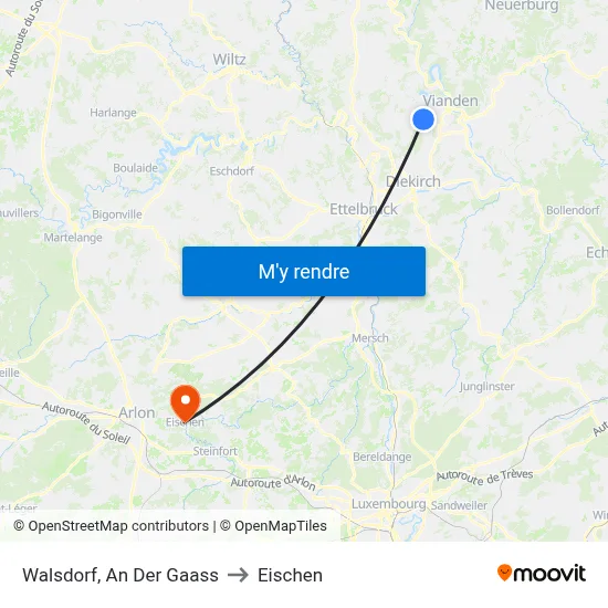 Walsdorf, An Der Gaass to Eischen map