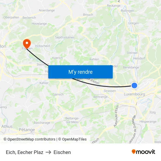 Eich, Eecher Plaz to Eischen map