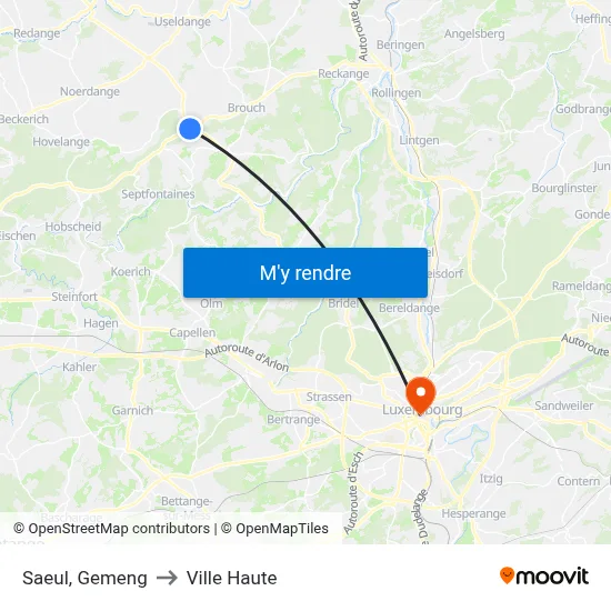 Saeul, Gemeng to Ville Haute map