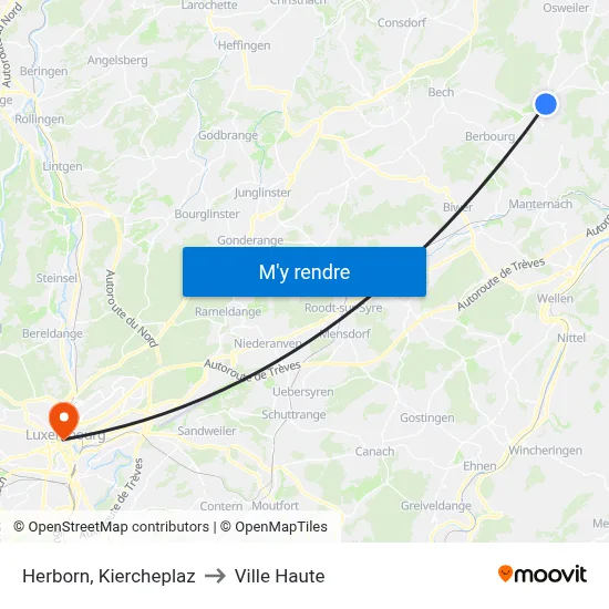 Herborn, Kiercheplaz to Ville Haute map