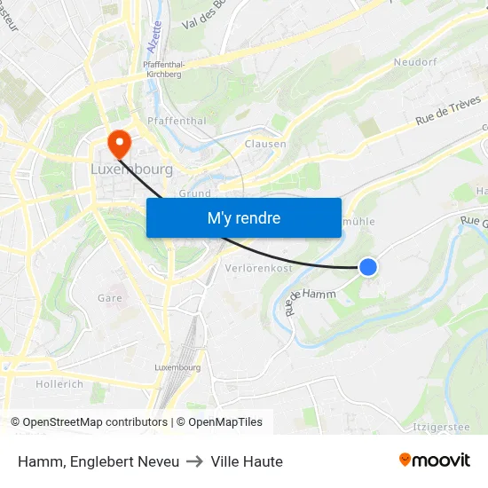 Hamm, Englebert Neveu to Ville Haute map
