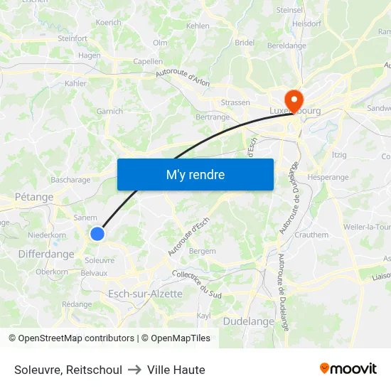 Soleuvre, Reitschoul to Ville Haute map