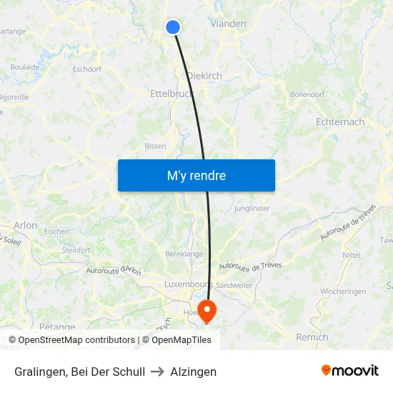 Gralingen, Bei Der Schull to Alzingen map