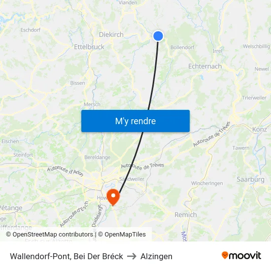Wallendorf-Pont, Bei Der Bréck to Alzingen map