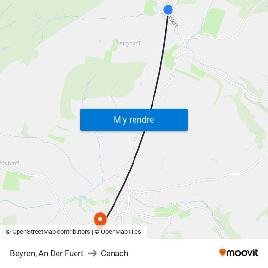 Beyren, An Der Fuert to Canach map